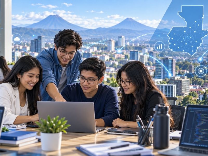 Profesionales y estudiantes en Guatemala conectan formación técnica, industria, innovación e inversión en un entorno tecnológico.