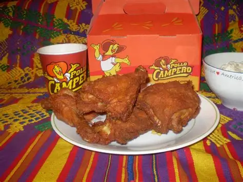 pollo frito de la cadena pollo campero, ejemplo de Restaurantes familiares en América Latina